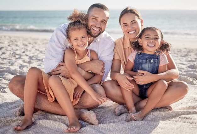 Happy family on vacation